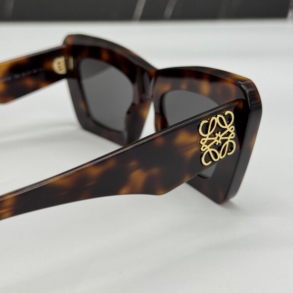 NEW LOEWE LW40145I 52A WOMEN SUNGLASSES HAVANA CAT EYE LOEWE EYEWEAR - Picture 5 of 11